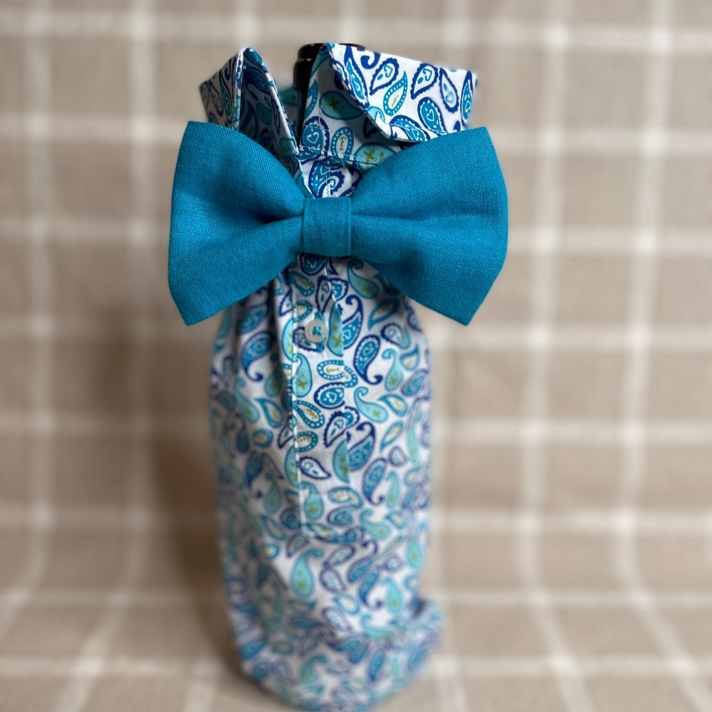 Handcrafted Wine or Liquor Bottle Gift Bag So Fab!!!